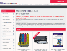 Tablet Screenshot of bizco.com.au